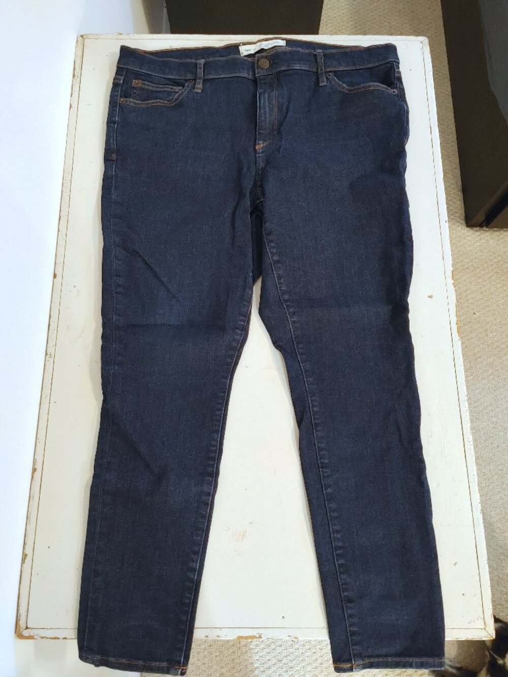 33 R dark blue Gap 1969 true skinny ankle jeans
